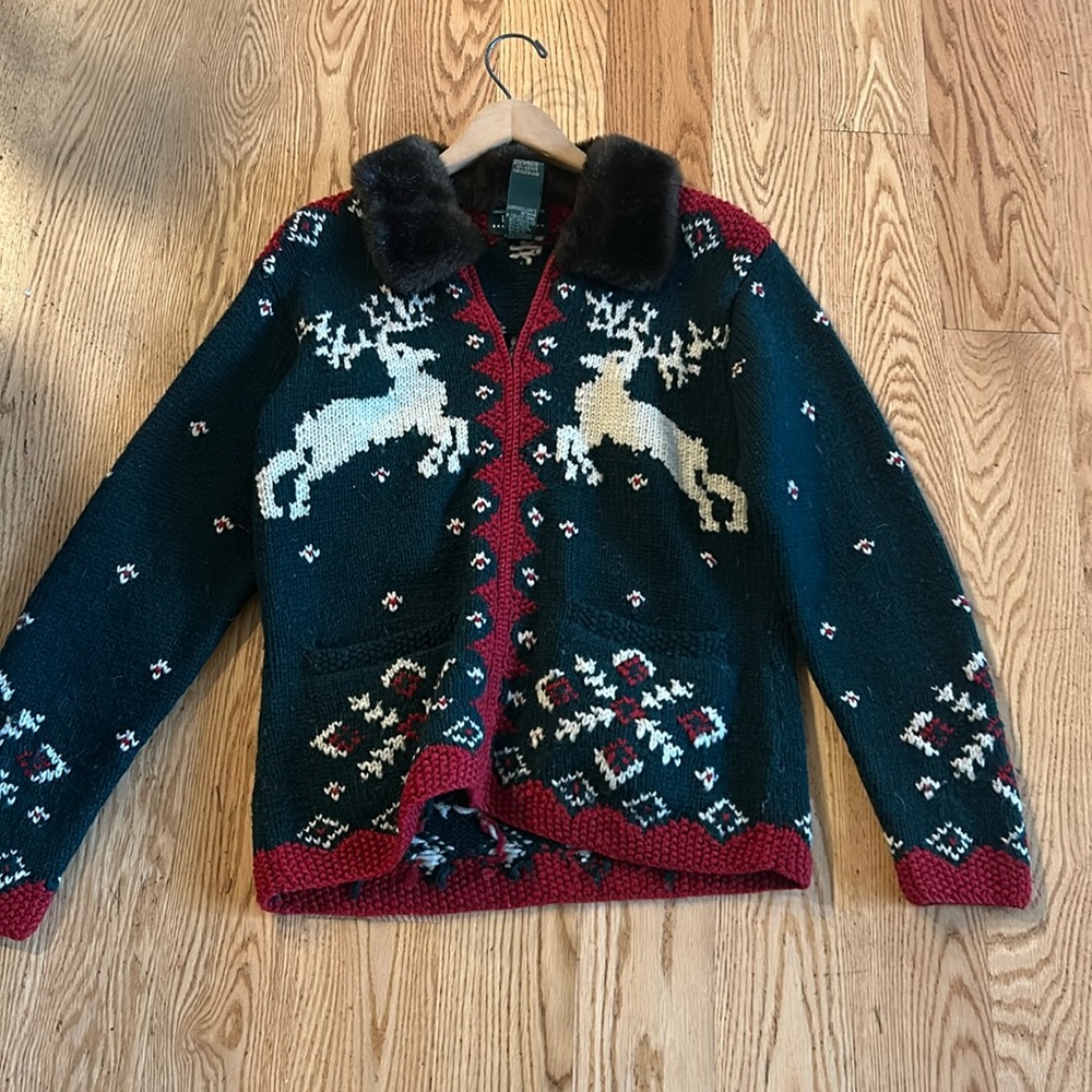 Vintage Ralph Lauren Christmas sweater.